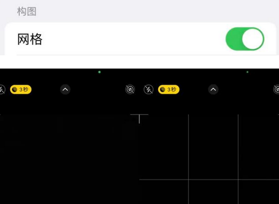 加茂镇苹果手机维修网点分享iPhone如何开启九宫格构图功能