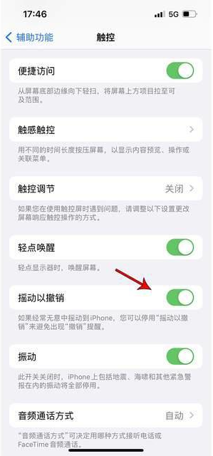 加茂镇苹果手机维修分享iPhone手机如何设置摇一摇删除文字 